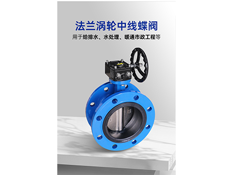 中央空調(diào)水系統(tǒng)法蘭渦輪中線蝶閥閥桿維修-艾德默閥門